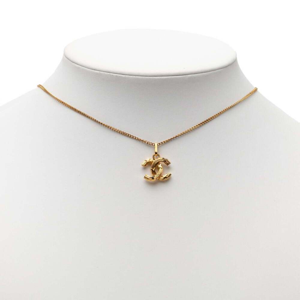CHANEL Authentic Gold Logo Necklace - Picture 5 of 5